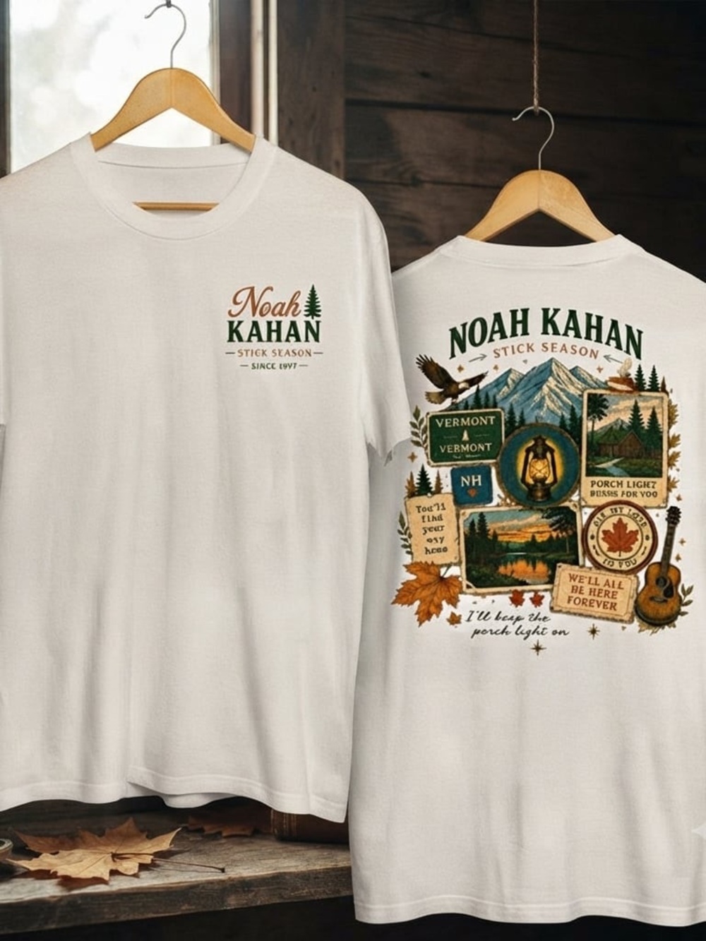 Stick Season Noah Kahan Graphic Tee - White